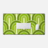 Retro gegradeerd Geometrisch ventilatorpatroon Bureaumat (Keyboard & Muis)