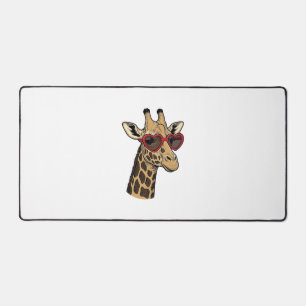 Retro gegraveerde giraffe hart zonnebril ontwerp_1 bureaumat