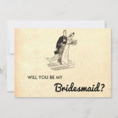 Retro-gehuwde paar oude briefkaart (Voorkant)