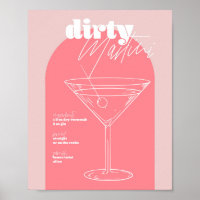 Retro geïnspireerd Dirty Martini Recipe Roze a