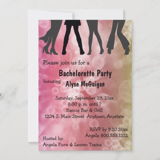 Retro Geïnspireerd Disco Bachelorette Party Uitnod Kaart (Voorkant)