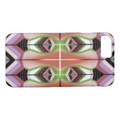 Retro geïnspireerd geometrisch patroon Case-Mate iPhone case (Achterkant (Horizontaal))