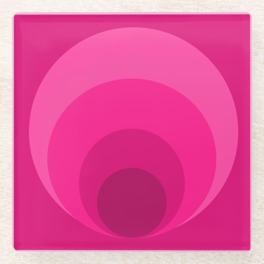 Retro geïnspireerd Onderzetter van glas (Voorkant)