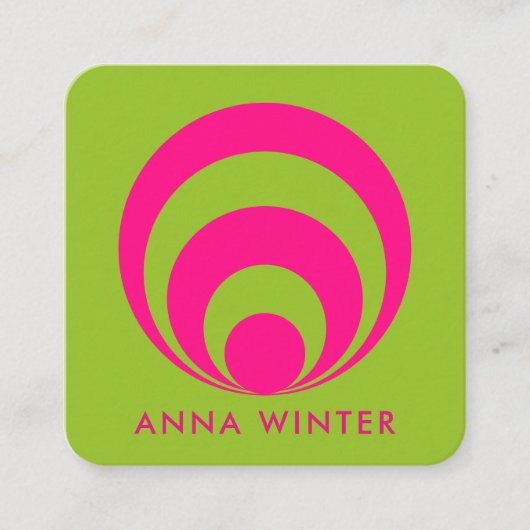 Retro-geïnspireerd Visitekaartje (Voorkant)