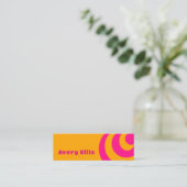 Retro-geïnspireerd Visitekaartje (Staand voorkant)