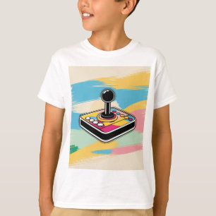 Retro-geïnspireerde Abstracte spel Joystick T-shir T-shirt
