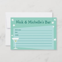 Retro geïnspireerde receptkaart