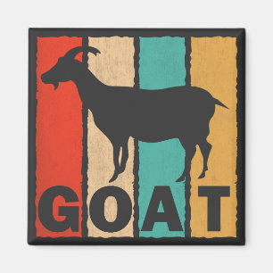 Retro Geit Liefhebber Vintage Stijl Geit Magneet