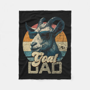 Retro Geit Papa Beste Geit Papa Grappige Vaders Da Fleece Deken