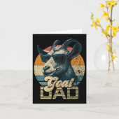 Retro Geit Papa Beste Geit Papa Grappige Vaders Da Kaart (Gele Bloem)
