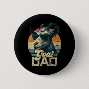  retro geitenvader beste geitenpapa grappige vader ronde button 5,7 cm