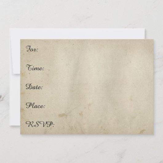 Retro gekleurd papier repetitie diner kreeft wijn kaart (Achterkant)