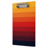 Retro gekleurde regenboog klembord (Links)