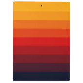 Retro gekleurde regenboog klembord (Achterkant)