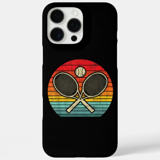Retro  gekruist tennisracket - Sportliefhebber Case-Mate iPhone Case (Achterkant)