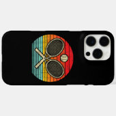 Retro  gekruist tennisracket - Sportliefhebber Case-Mate iPhone Case (Achterkant (horizontaal))
