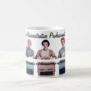 Retro Gelukkig Administratieve Professionals Dag  Koffiemok