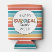 Retro Gelukkig Chirurgisch Technicus Week Blikjeskoeler (Achterkant)