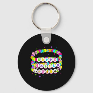 Retro Gelukkig Pasen Armband Konijn Lente Grappig Sleutelhanger