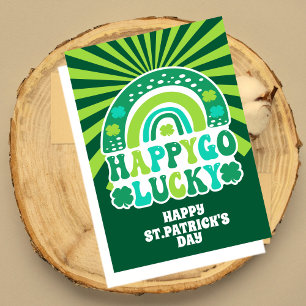 Retro Gelukkig St. Patrick's Dag Kaart