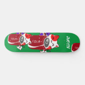  retro gelukkige drie katten met cola skateboard (Horizontaal)