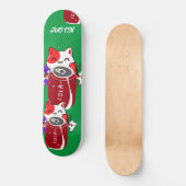  retro gelukkige drie katten met cola skateboard (Voorkant)