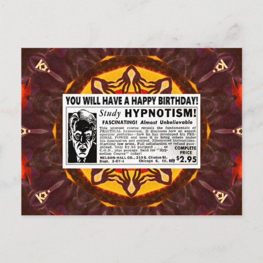 RETRO GELUKKIGE VERJAARDAG GROETEN BRIEFKAART (Voorkant)