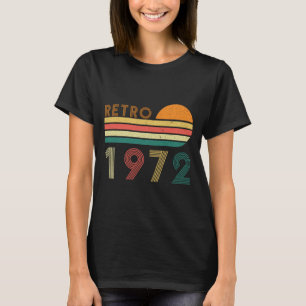 Retro gemaakt in 1972, 50 jaar oud t-shirt