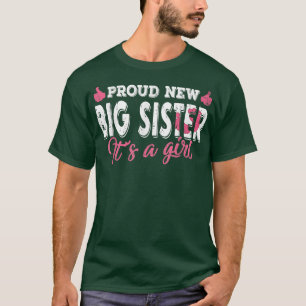 Retro Gender onthullen Nieuwe Big Sister Het is ee T-shirt