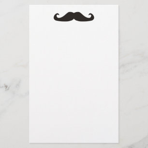 Retro gentelman mustaches briefpapier
