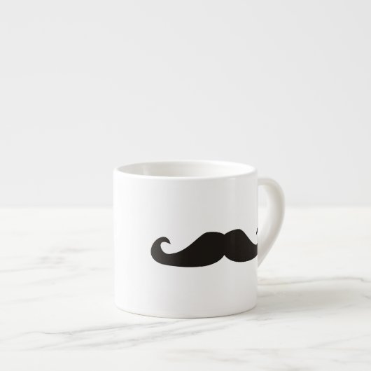 Retro gentelman mustaches hipsters espresso mok (Voorkant rechts)