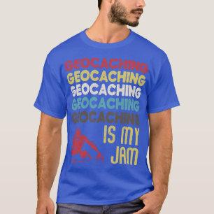 Retro Geocaching is mijn jam Typografie Art T-shirt