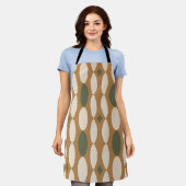 Retro Geometric Apron Schort (Gedragen)
