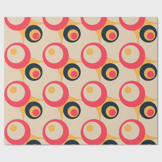 Retro Geometric Artistic Abstract Pattern #10 Cadeaupapier (Vlak)
