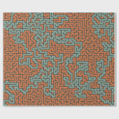 Retro Geometric Artistic Abstract Pattern #30 Cadeaupapier (Vlak)