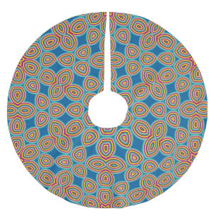 Retro Geometric Artistic Abstract Pattern #5 Kerstboom Rok