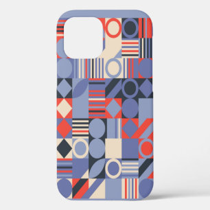 Retro geometric covers set. Bauhaus retro design c iPhone 12 Hoesje