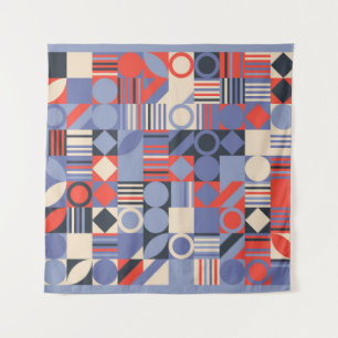 Retro geometric covers set. Bauhaus retro design c Wandkleed