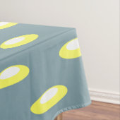 Retro Geometric Design Smokey Blue Tafelkleed (Voorbeeld)