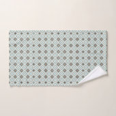 Retro Geometric Diamond Pattern Bad Handdoek (Handdoek)