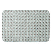 Retro Geometric Diamond Pattern Badmat (Voorkant)
