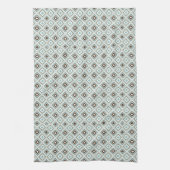 Retro Geometric Diamond Pattern Theedoek (Verticaal)