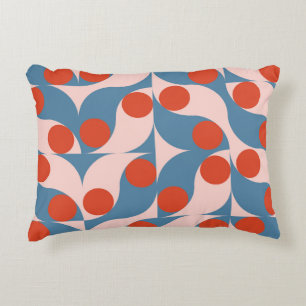 Retro Geometric: Modern Vintage Mosaic. Accent Kussen