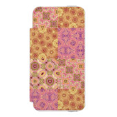 Retro Geometric Patchwork  Incipio iPhone Portemonnee Hoesje (Voorkant Agenda)