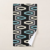 Retro Geometric Pattern Bad Handdoek (Handdoek)