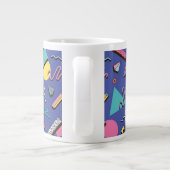 Retro Geometric Pattern Extra Grote Beker (Achterkant)