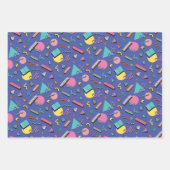 Retro Geometric Pattern Inpakpapier Vel (Voorkant 2)
