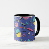Retro Geometric Pattern Mok (Voorkant rechts)