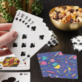 Retro Geometric Pattern Pokerkaarten (Insitu)