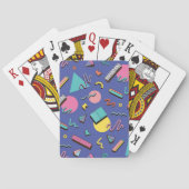 Retro Geometric Pattern Pokerkaarten (Achterkant)